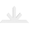 Ekena Millwork Saratoga Architectural Grade PVC Gable Bracket, 60"W x 35"H x 4"D x 6"F, 14/12 Pitch GBP060X35X0406SAR00 - alternate 3